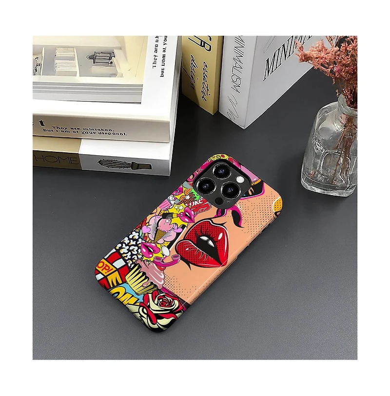 Lisen Sweet Temptation Dual-Layer Phone Case Compatible with Apple iPhone 15 Pro Max