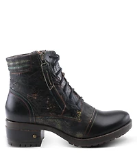 L'Artiste Women's Sunsetride Lace-Up Boot Mid with Full Grain Leather Upper