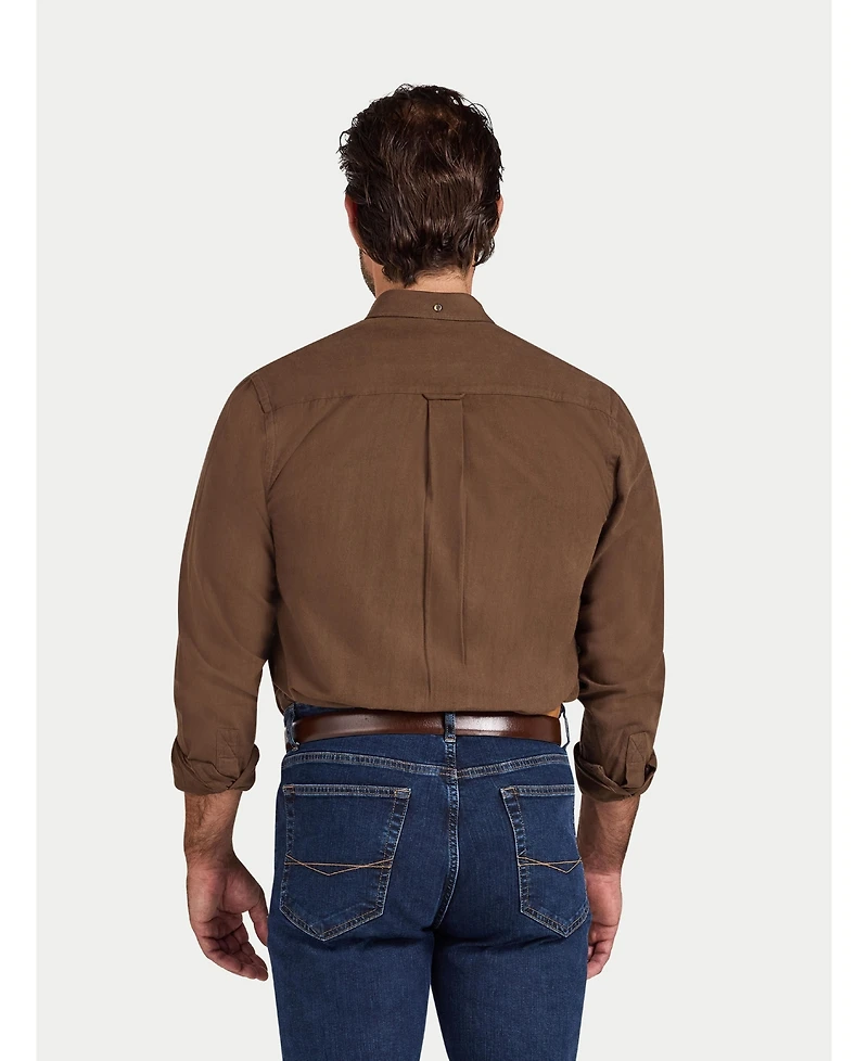 Raging Bull Men's Big & Tall Long Sleeve Brushed-Herringbone Shirt