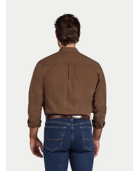 Raging Bull Men's Big & Tall Long Sleeve Brushed-Herringbone Shirt
