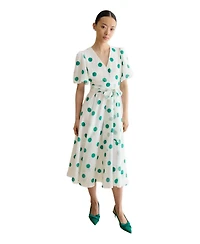 Hobbs London Women's Barrington Polka Dot Midi Dress