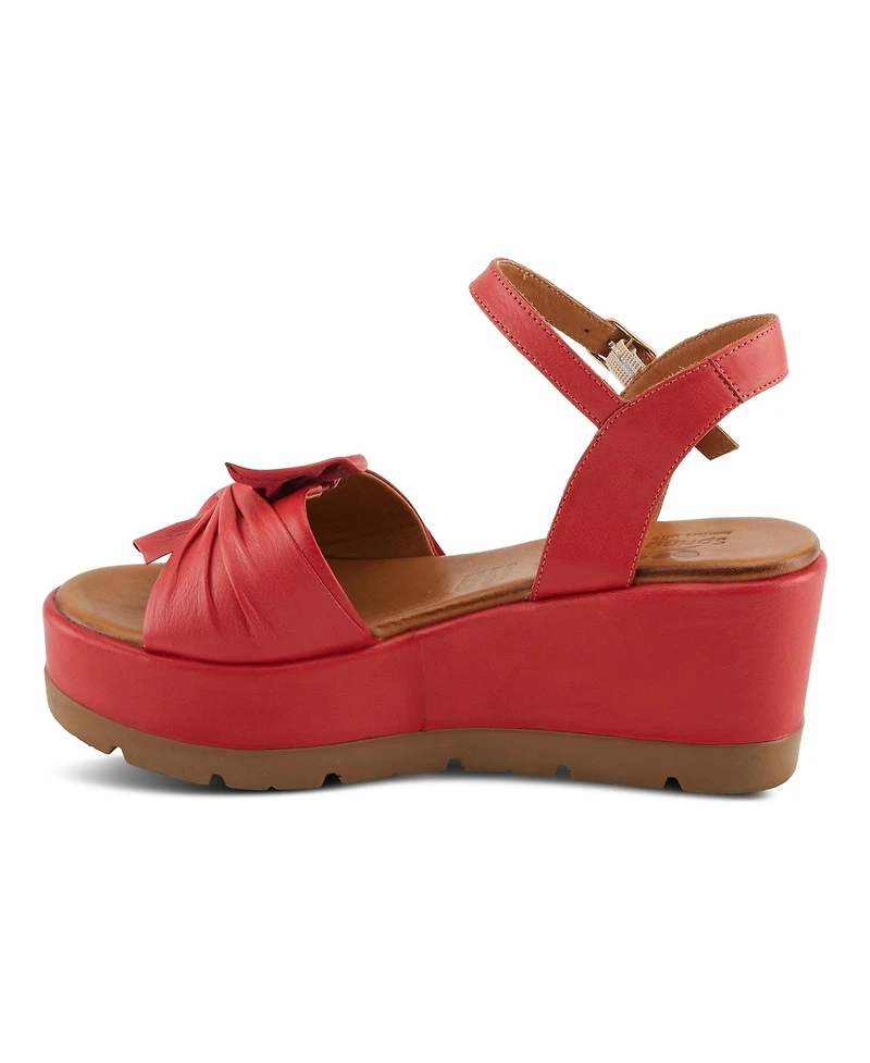 Spring Step Women's Wakefield Platform Sandal with Hook Closure