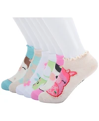 Planet Sox Women's Squishmallow No-Show Novelty 6-Pack Socks