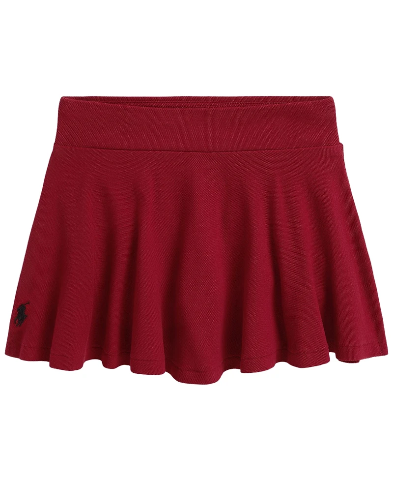 Polo Ralph Lauren Girls' 2T-6 Stretch-Mesh Pull-On Skort