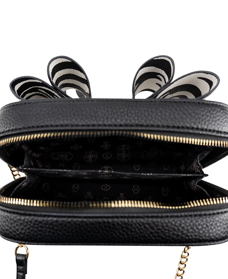Like Dreams Zebra Bow Mini Crossbody Handbag