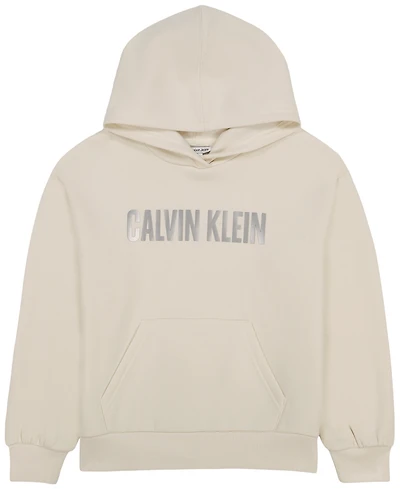 Calvin Klein Girls' 7-16 Graphic Drop-Shoulder Hoodie