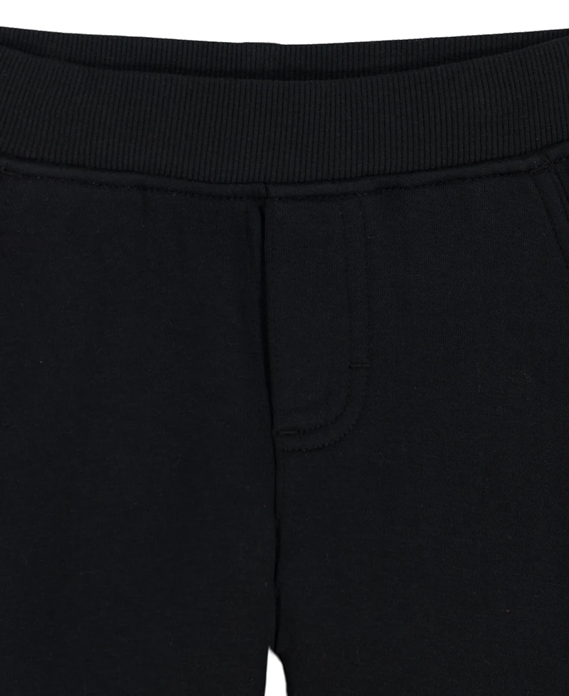 Calvin Klein Toddler and Boys' 4-20 Fleece Long-Sleeve Striped Sweatshirt Joggers, 2-Piece Set