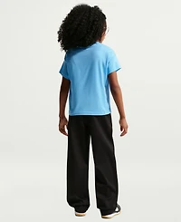 Nike Big Girls Sportswear Essential Cotton Swoosh Logo T-Shirt