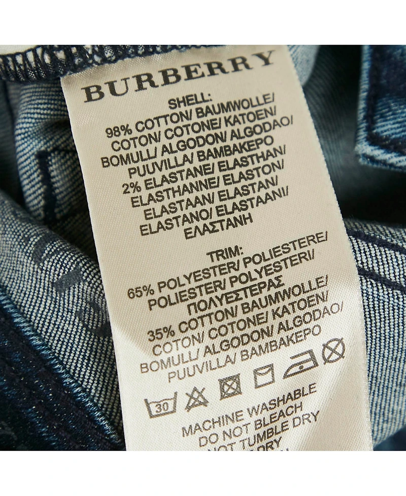 Pre-Owned Burberry Women's Bexton Mid-Rise Ankle-Zip Skinny Jeans