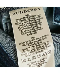 Pre-Owned Burberry Women's Bexton Mid-Rise Ankle-Zip Skinny Jeans