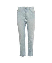 Pre-Owned Stella Mccartney Women's Embroidered Denim Jeans
