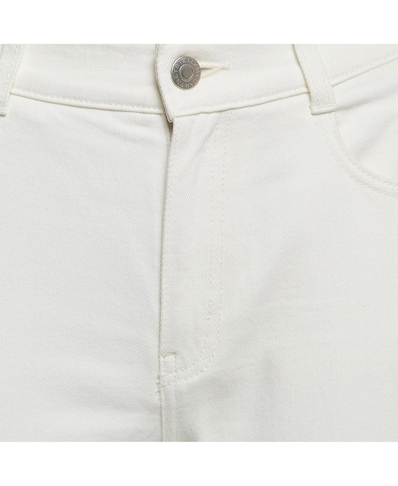 Pre-Owned Stella Mccartney Women's Hem Printed Denim Jeans