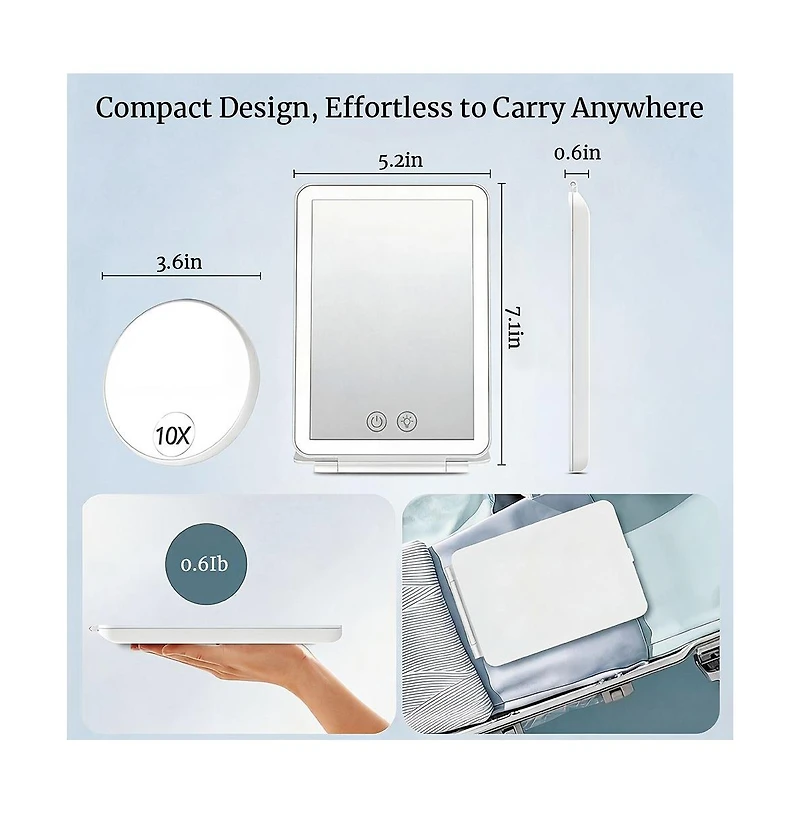 Cowin Magnifying Makeup Mirror with Lights