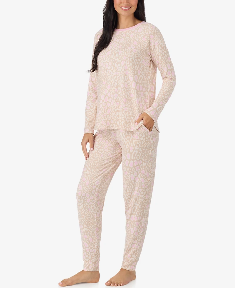 Cuddl Duds Women's Long Sleeve Scoop Neck Sweater Knit Top and Pants, 2-Piece Set
