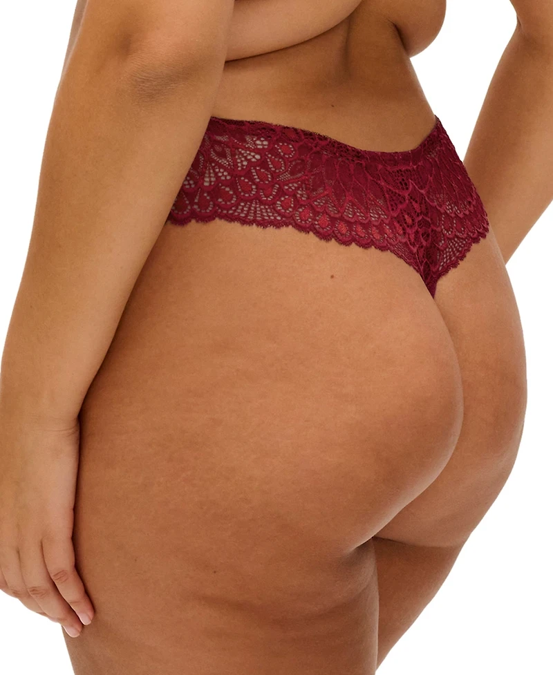 Elomi Plus Size Lace High-Waist Tiernie Thong