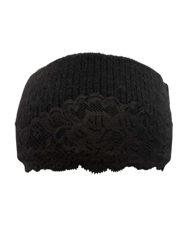 Marcus Adler Lace Applique Knit Headband