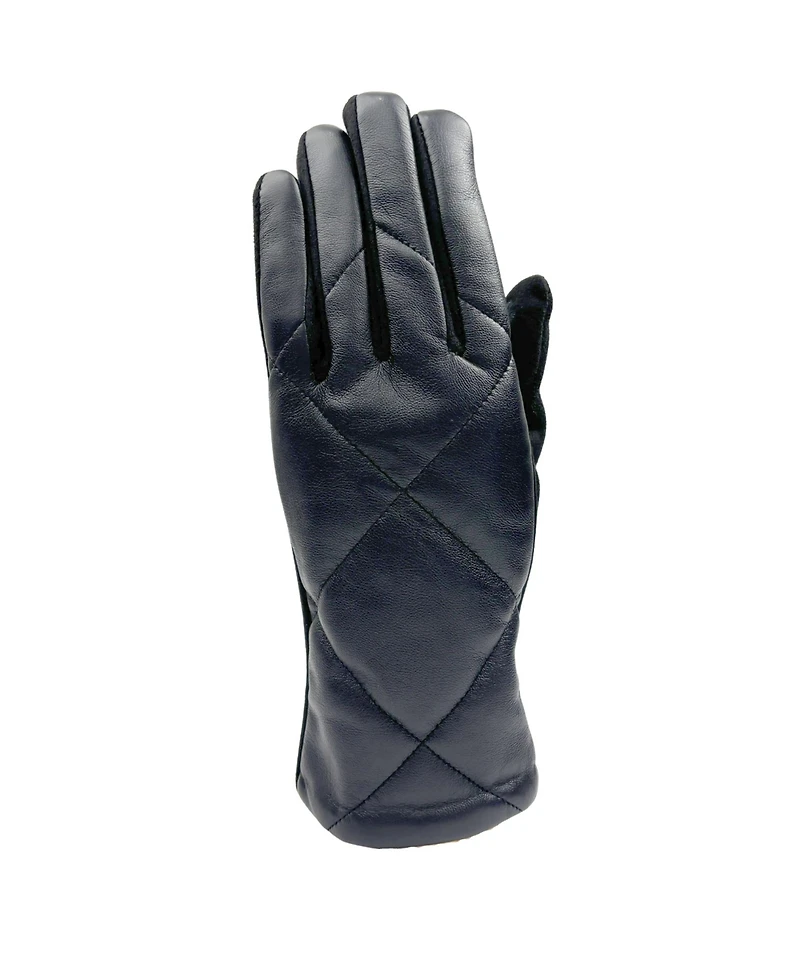 Marcus Adler Cross Stitch Leather Gloves
