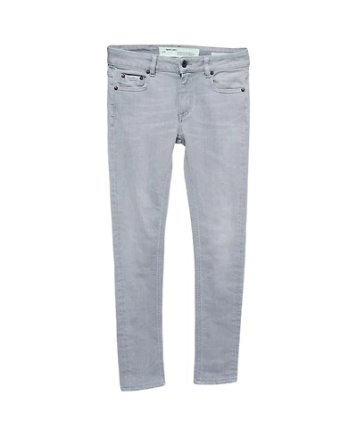 Pre-Owned Off-White Women's Mid-Rise Skinny Cotton-Blend Jeans