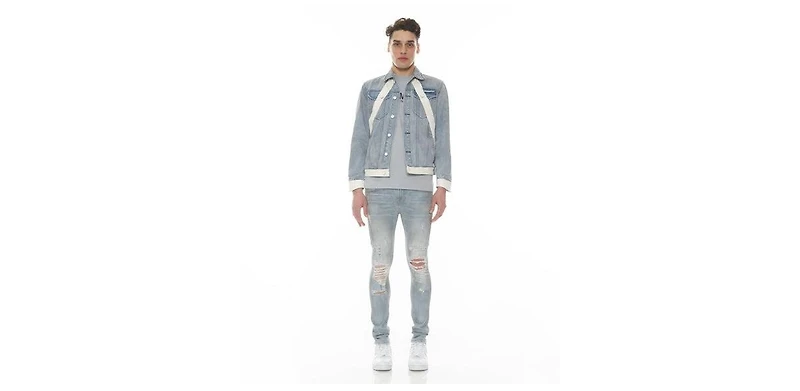 Hvman Chosen To Prevail x Cult Men's MK2 Short Denim Jacket