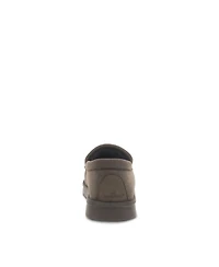 Staheekum Men's Curb Memory Foam Moccasin Suede Slippers