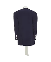 Pre-Owned Balmain Women's Crepe And Satin Collar Tie Up Blazer