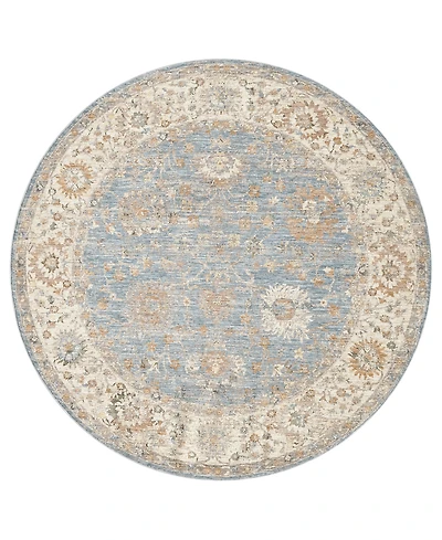 Lr Home Garza Vio-130 6'6" x 6'6" Round Area Rug