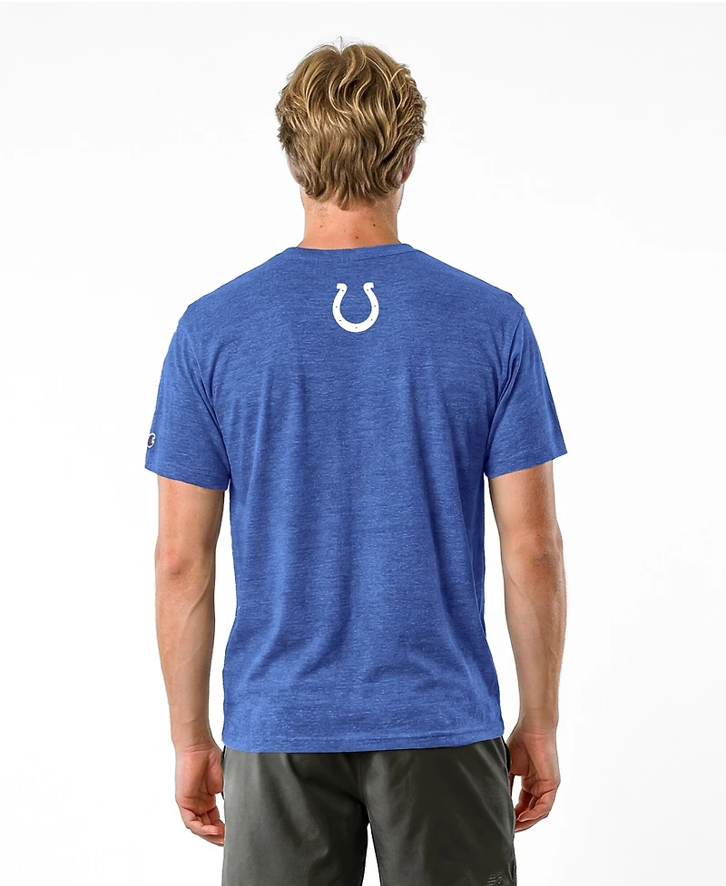 Champion Men's Royal Indianapolis Colts Disney X Champion Tri-Blend T-Shirt