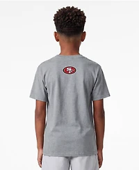 Champion Big Boys and Girls Heather Gray San Francisco 49ers Disney X Champion T-Shirt
