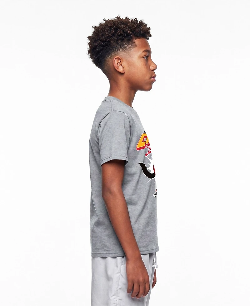 Champion Big Boys and Girls Heather Gray Kansas City Chiefs Disney X T-Shirt