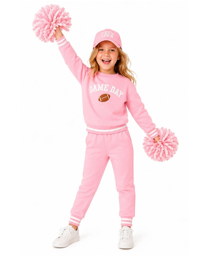 Bits & Bows Boys' and Girls' 2T-5T Game Day Long-Sleeve Crewneck Sweatshirt