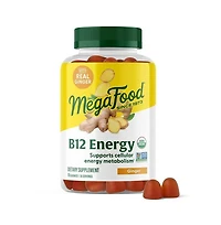 MegaFood Vitamin B12 Energy Gummies Methyl B12 Gummies 70 Ginger Gummies
