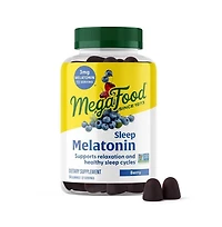 MegaFood Melatonin Gummies 3mg Sleep Support for Adults 54 Berry Gummies