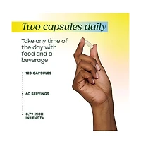MegaFood Magnesium Glycinate 500mg Sleep and Stress Support 60 mg Elemental Magnesium 120 Capsules