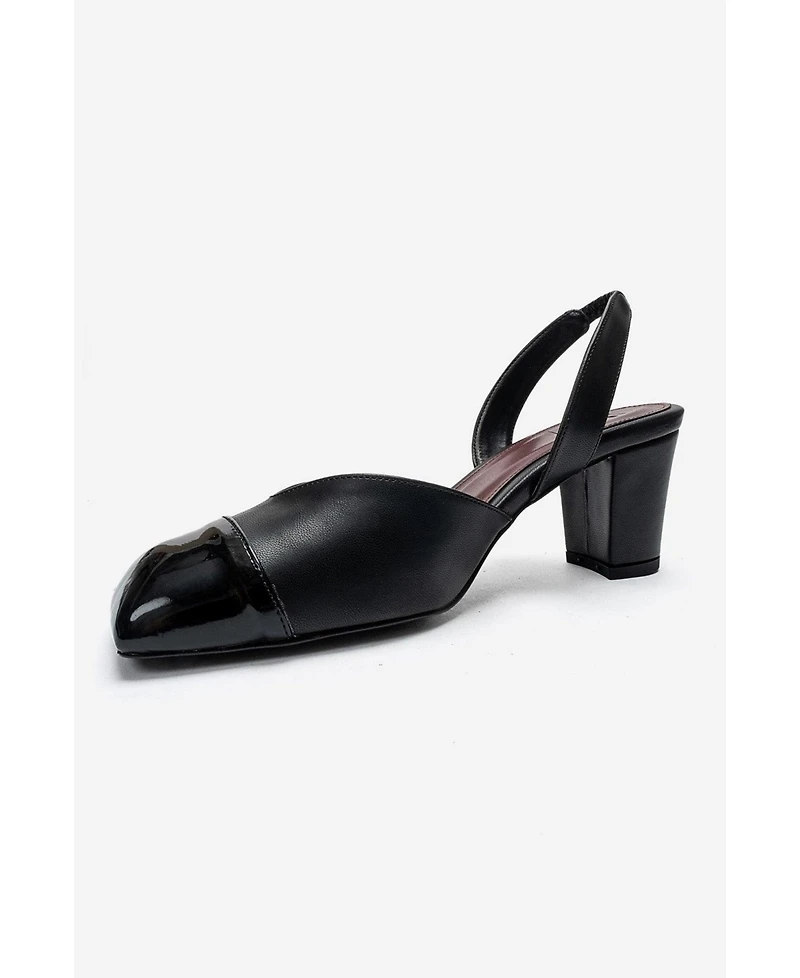 Prologue Shoes Women's Maruelle Block Heel Slingback Pump