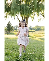 Florence Eiseman Toddler Girls' 2T-5T Floral A-Line Front-Tie Dress