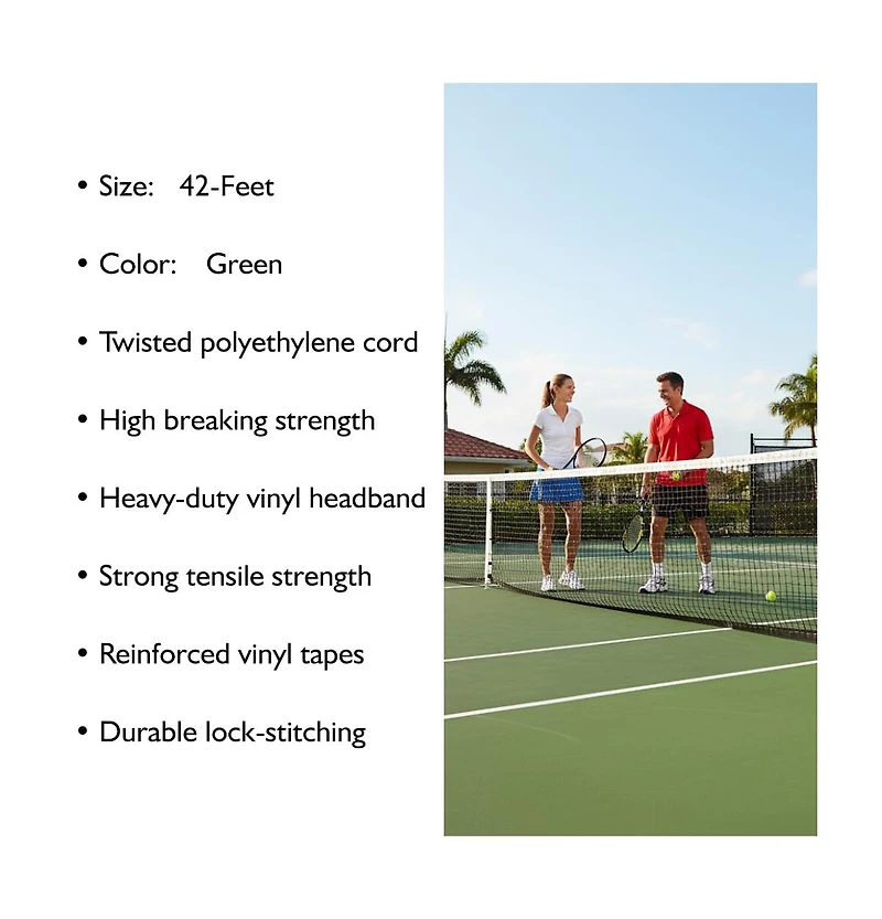 Amber Sports MacGregor Varsity 300 Tennis Net, 42-feet
