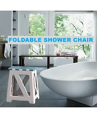 Aofar Foldable Bath Shower Safety Chair Seat