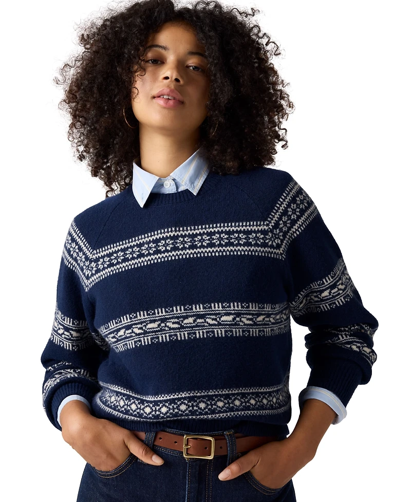 Levi's Women's Jolie Fair Isle Wool-Blend Crewneck Sweater
