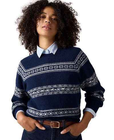 Levi's Women's Jolie Fair Isle Wool-Blend Crewneck Sweater