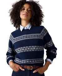 Levi's Women's Jolie Fair Isle Wool-Blend Crewneck Sweater