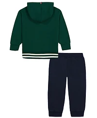 Tommy Hilfiger Toddler Boys' 2T-5T Hooded Long-Sleeve Hoodie and Joggers, 2-Piece Set