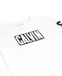 Calvin Klein Boys' Impact Long-Sleeve Cotton Graphic T-Shirt, Created for Macy's