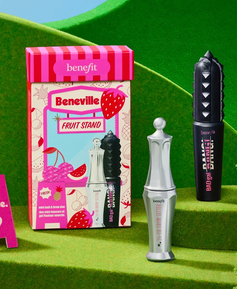 Benefit Cosmetics 2-Piece Beneville Fruit Stand Mini Mascara & Brow Gel Makeup Gift Set