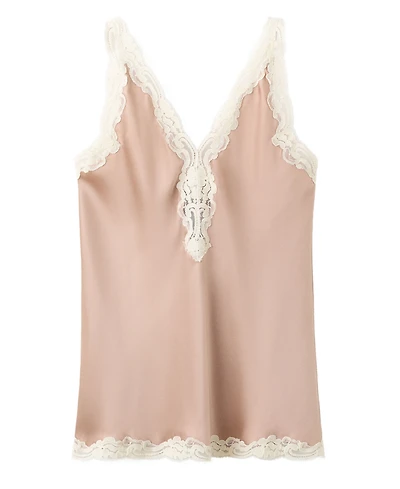 Mango Women's Lace V-Neck Sleeveless Camisole
