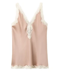 Mango Women's Lace V-Neck Sleeveless Camisole