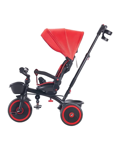 Sevorley 6-in-1 Toddler Tricycle with Parent Push Handle and Canopy, 55 lb Capacity, Ages 1-5