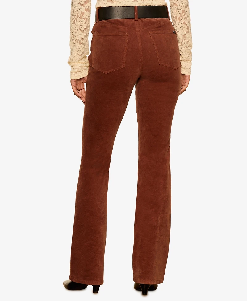 Sanctuary Petite Play Date High-Waist Bootcut Corduroy Pants