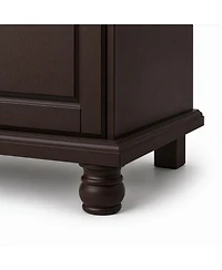 Palace Imports 100% Solid Wood Kyle 4-Door Wardrobe with Raised Panel Doors