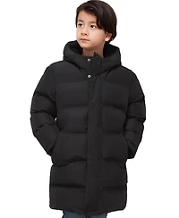 Rokka&Rolla Boys' 4-20 Parker Hooded Fleece-Lined Mid-Length Puffer Jacket