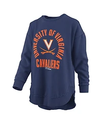 Pressbox Women's Virginia Cavaliers Blitz Graphic Fleece-Lined Crewneck Sweatshirt